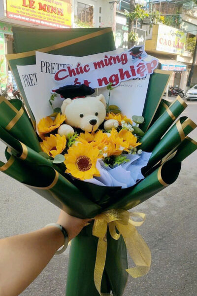 Bó hoa sáp mừng tốt nghiệp