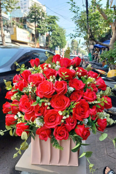 Giỏ hoa sáp