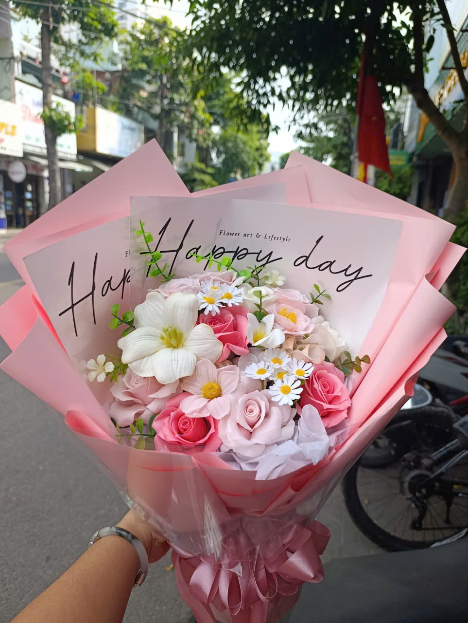 BÓ HỒNG MIX SIZE NHỎ