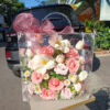 HỘP HOA MICA CỨNG